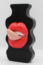 Load image into Gallery viewer, {MADE TO ORDER} BLACK DOUBLE SIDED WIGGLE VASE