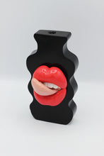 Load image into Gallery viewer, {MADE TO ORDER} BLACK DOUBLE SIDED WIGGLE VASE