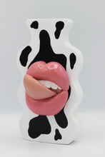 Load image into Gallery viewer, {MADE TO ORDER} COW PRINT DOUBLE SIDED WIGGLE VASE