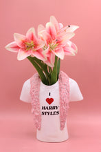 Load image into Gallery viewer, MADE TO ORDER | HARRY STYLES FAN I &lt;3 HARRY STYLES VASE
