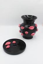 Load image into Gallery viewer, {ONE OFF, READY TO SHIP} MEDIUM BLACK LIPS VASE AND INSENSE BURNER SET
