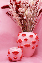 Load image into Gallery viewer, KISS ME BAD KARMA - LARGE VASE + TEA LIGHTER SET
