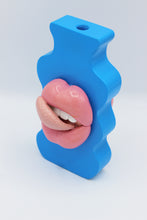 Load image into Gallery viewer, {MADE TO ORDER} BLUE DOUBLE SIDED WIGGLE VASE
