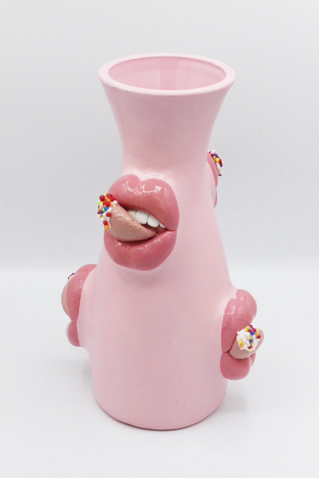 {MADE TO ORDER} LARGE PINK SPRINKLE VASE