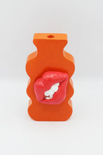 Load image into Gallery viewer, {MADE TO ORDER} ORANGE DOUBLE SIDED WIGGLE VASE
